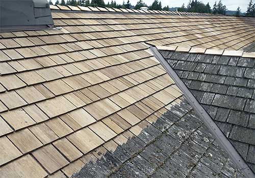 Cedar Roof Cleaning 1